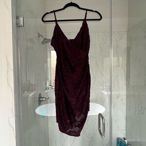Dress Forum Deep Purple Asymmetrical Dress